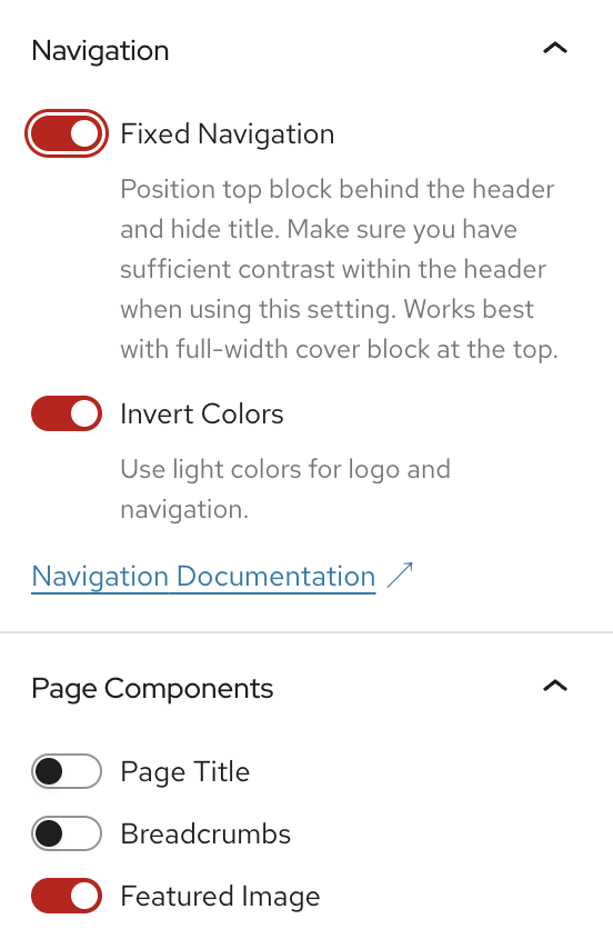 Screenshot of the settings to enable for this effect.